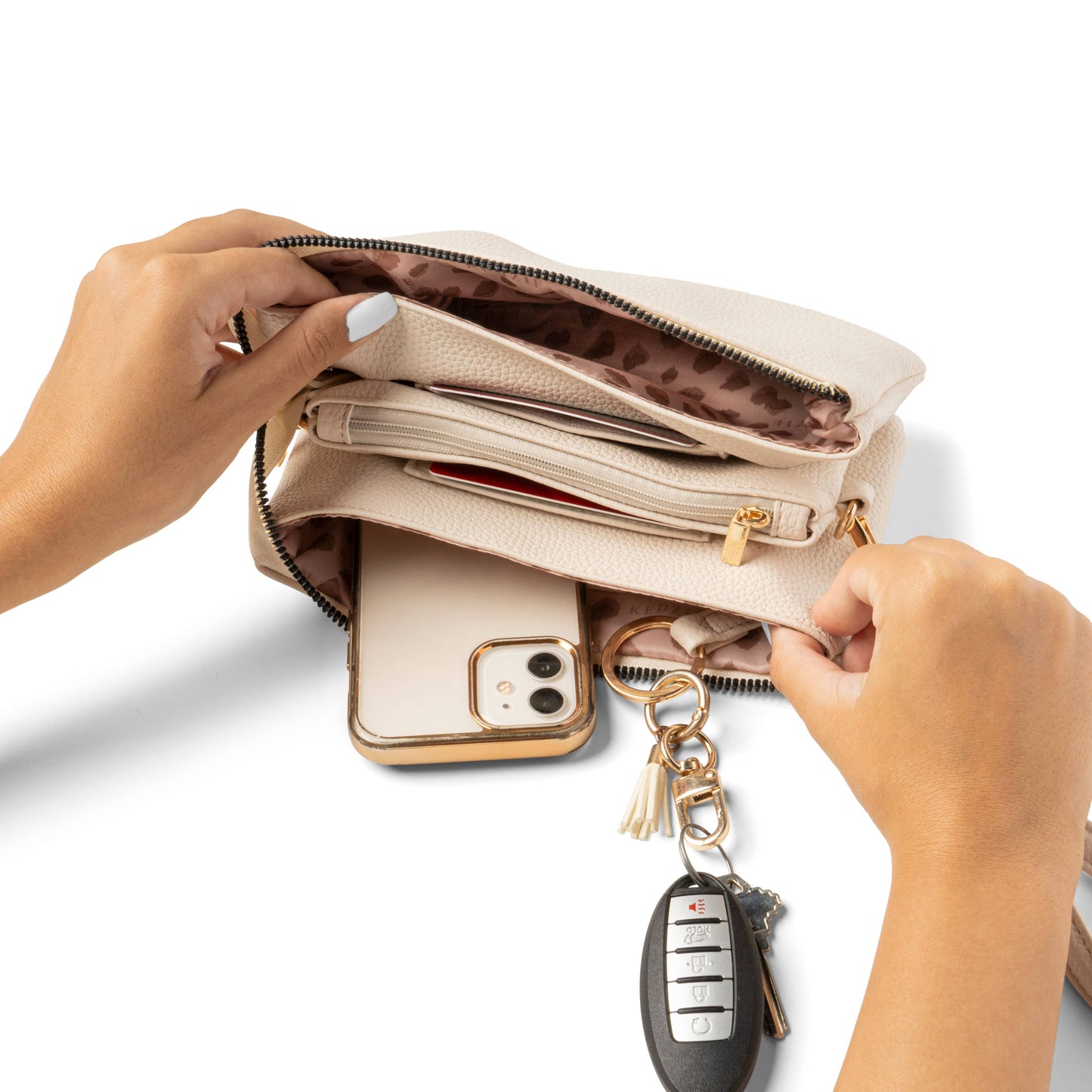 Kedzie Eclipse Convertible Wallet Crossbody Open Stock