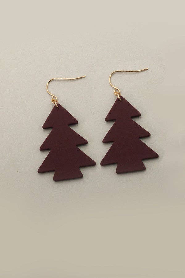 SIMPLE FUN CHRISTMAS TREE EARRINGS