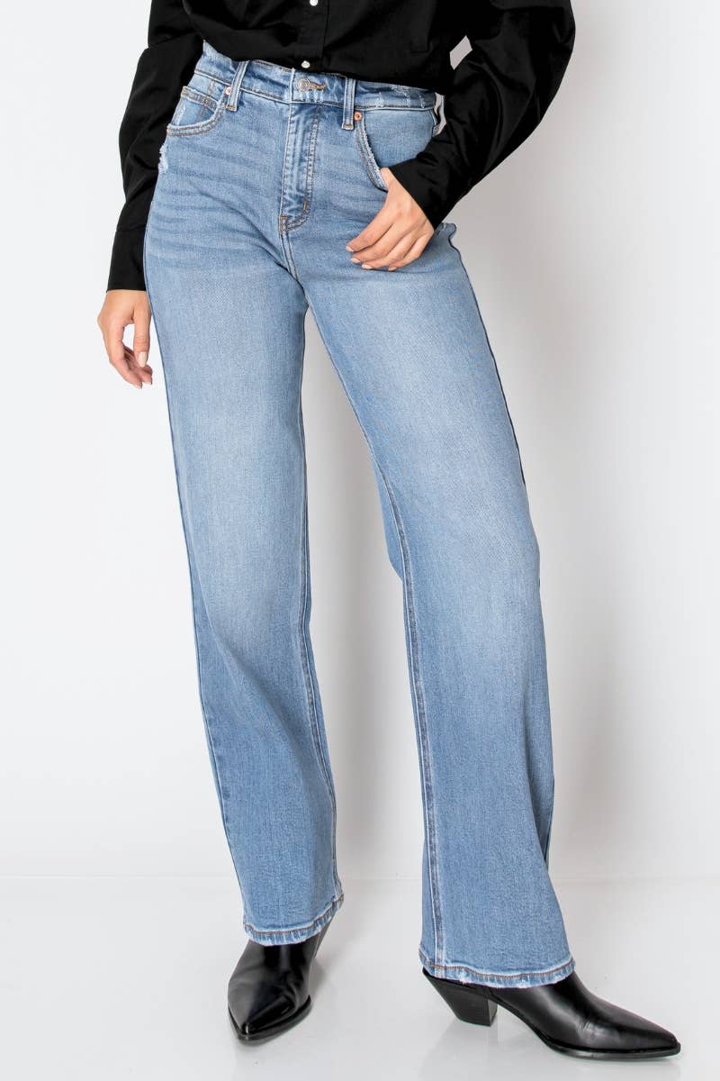 TUMMY CONTROL HIGH RISE STRAIGHT JEANS