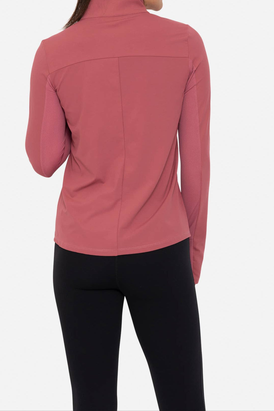 Mock Neck Half Zip Active Top