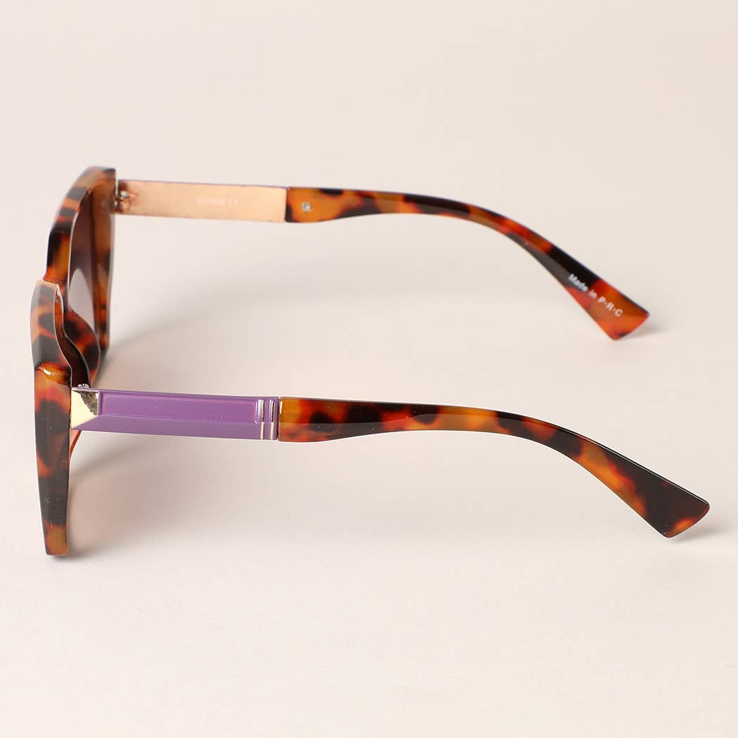 Square Shape Two-Toned Sunglasses