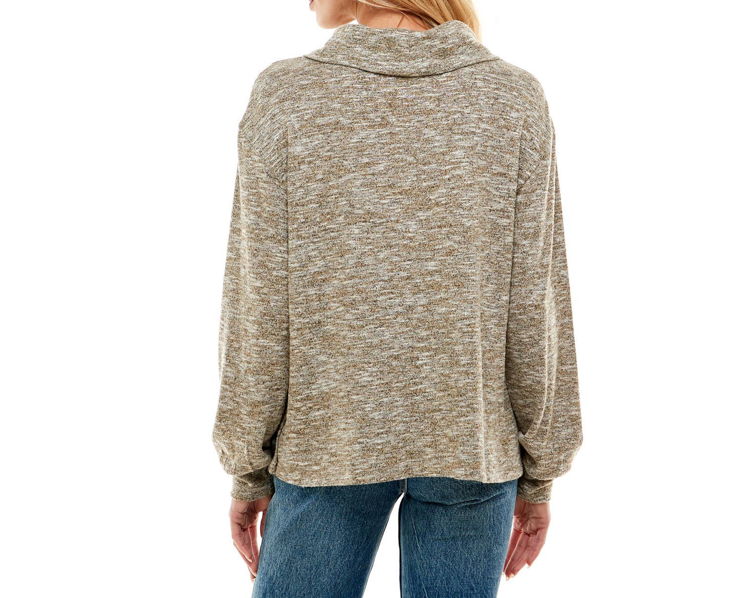 L/S  SWEATER W/SIDE BUTTONS