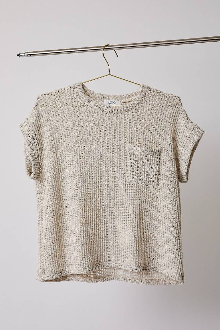 Knit Short Sleeve Top