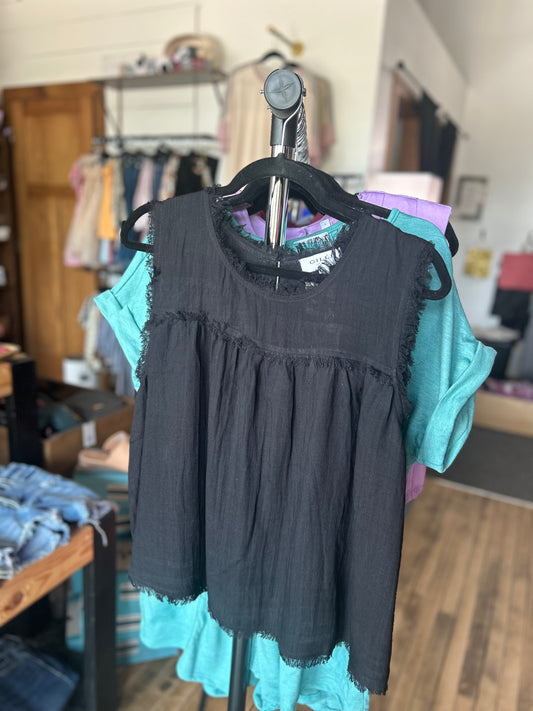 Loose Fit Fringe Tank