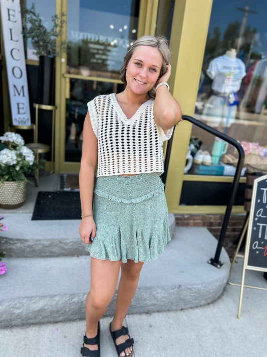 Smocked Skort