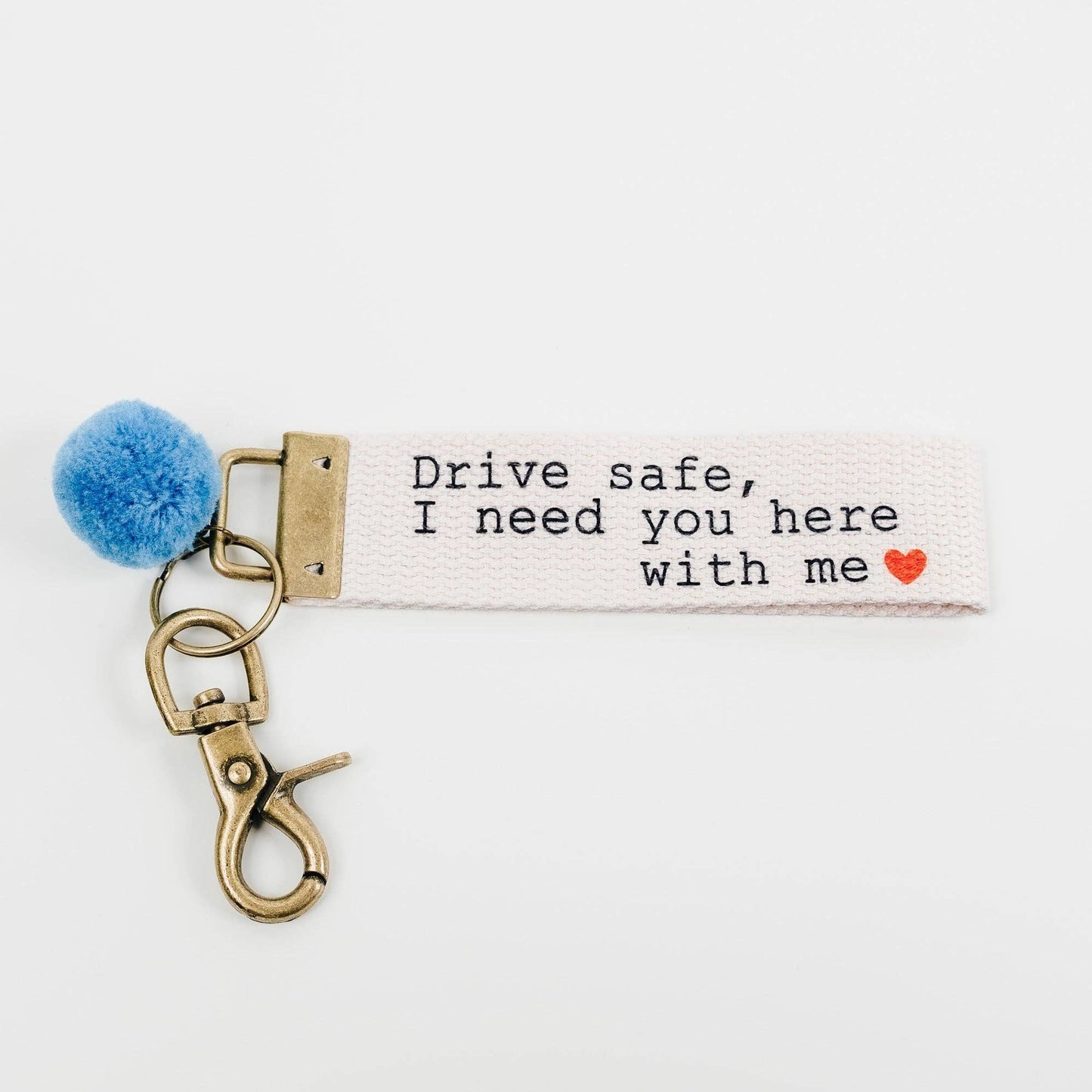 Words to Live By Canvas Keychain