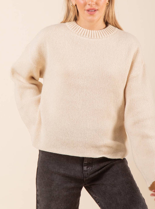 Oversized Solid Casual Sweater