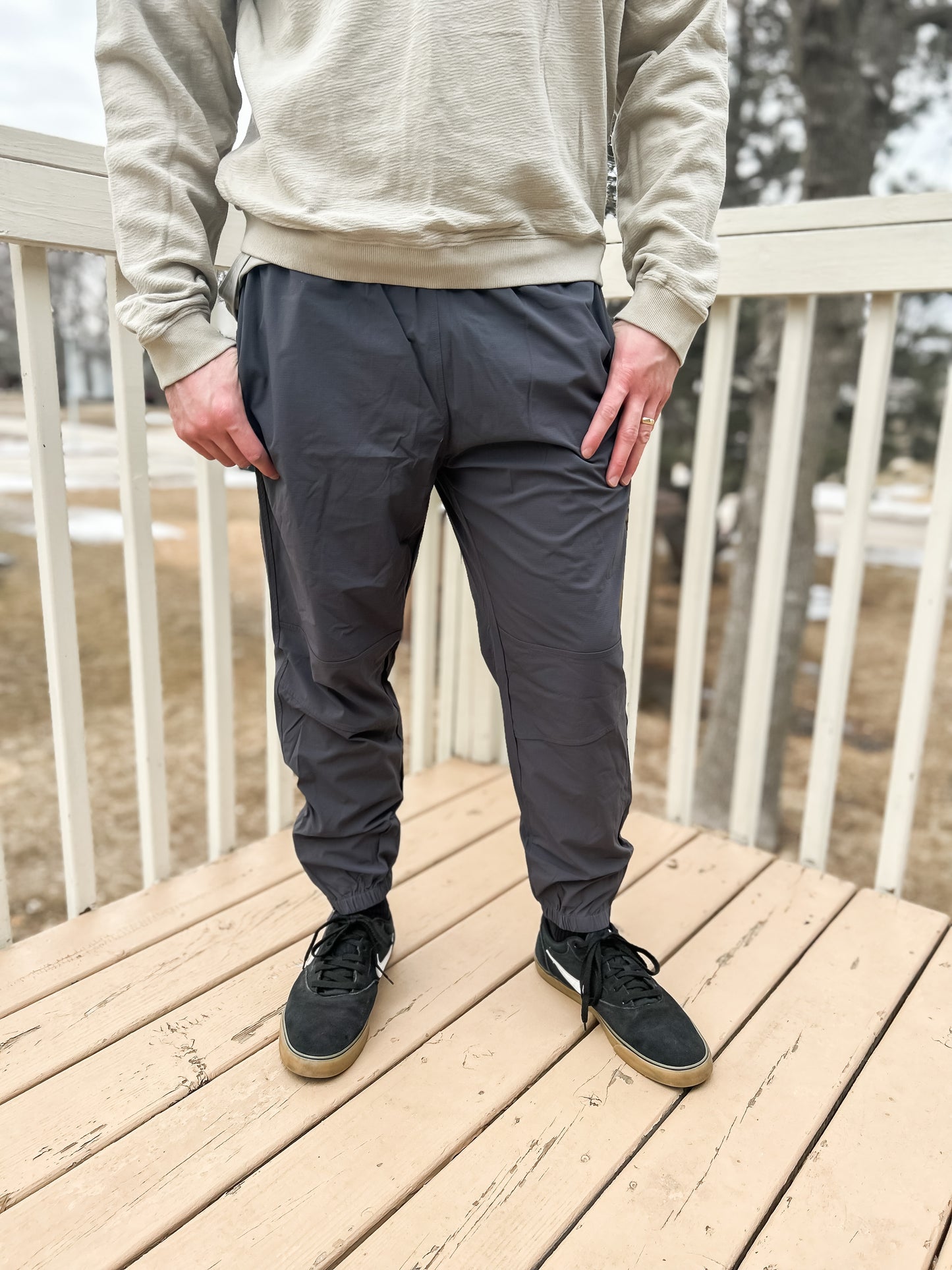 Side Zip Ankle Joggers