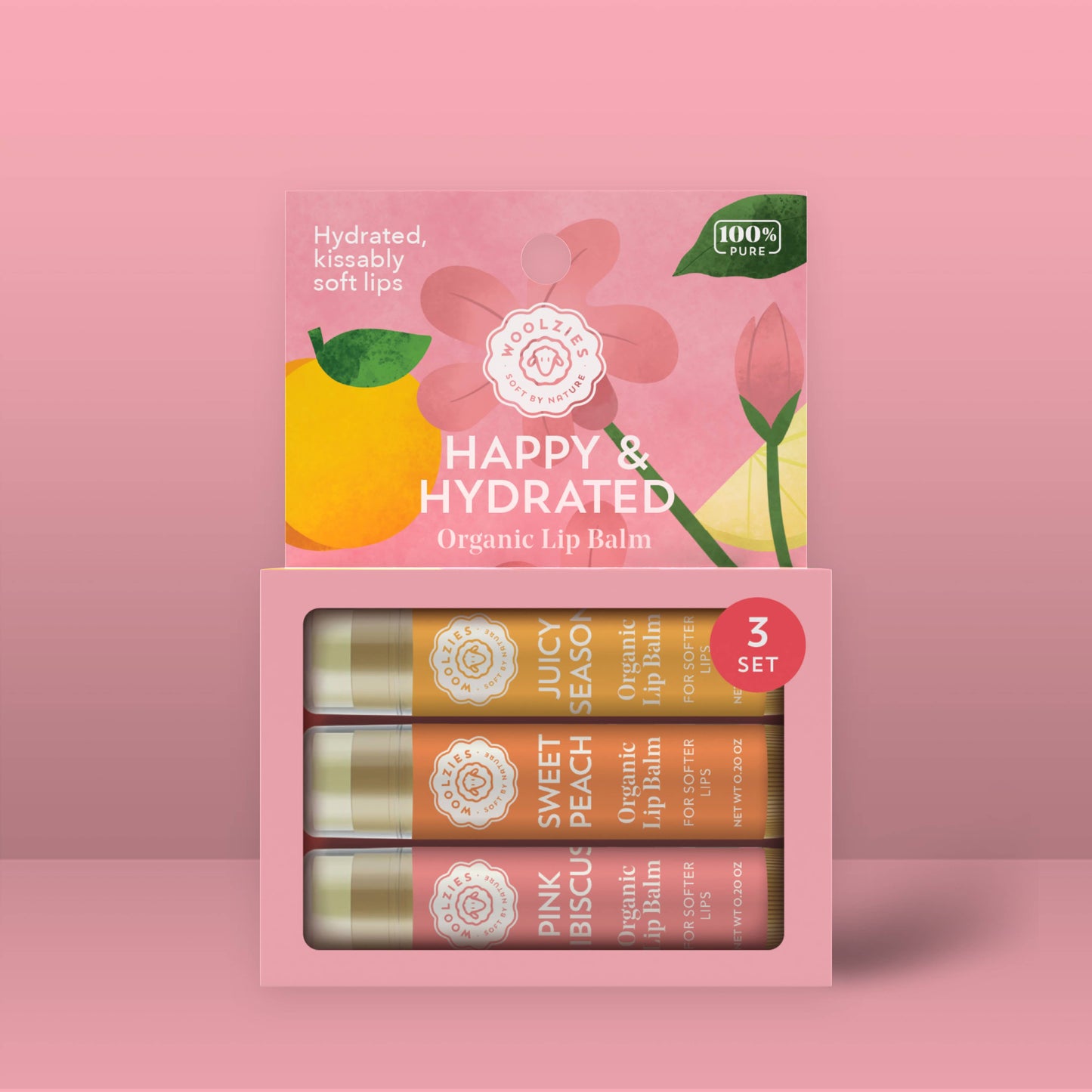 Happy & Hydrated Lip Balm Set Of 3